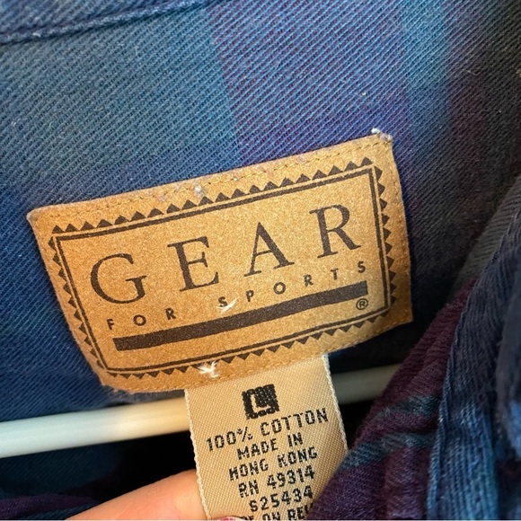 Upcycled Denim Shirt Shacket Womens Size Large Hand Painted Floral Striped Blue - Picture 9 of 14